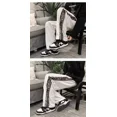 thumbnail image 4 of Pantalones informales versátiles de pierna recta de estilo americano para hombres, pantalones de chándal con cordón en la cintura y bloques de Color para estudiantes universitarios, 4 of 5