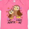thumbnail image 4 of Inktastic My Auntie Loves Me- cute owl family Boys or Girls Baby Bodysuit, 4 of 5