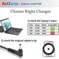 thumbnail image 1 of Cable de alimentación del adaptador de CA de 65W para Lenovo IdeaPad 1, 1 of 2
