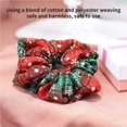 thumbnail image 3 of Vogacara Retro Christmas Hair Rope Plaid Tie Hair Streamer Colorful Festival Tocado Elegante Christmas Scrunchies Elástico Accesorios para el cabello Cuidado del cabello Vogacara CE001746-00, 3 of 6