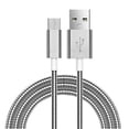 thumbnail image 3 of Cable de carga micro USB 1m Hugo Plata 2.4A Sincronización de datos, 3 of 8