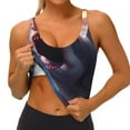 thumbnail image 3 of Fuzoiu Dramatic Shark Attack Print Women's Sports Vest,U-Back Sports Tank,Gym Vests,Athletic Sleeveless Shirts,Exercise Undershirts,Yoga, Gym, and Dance Wear-Large, 3 of 8