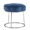 thumbnail image 1 of Tabouret d'appoint de coiffeuse Sabine, bleu marine, 1 of 8