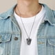 thumbnail image 3 of Collares de cineraria cineraria cineraria de ángel de material acero inoxidable con soporte para cenizas, colgante para , joyería, regalos, , mujeres, hombres, 3 of 8