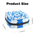 thumbnail image 2 of Flag of Israel Sanitary Napkin Storage Bag Period Purse Travel Security Pouch Small Treat Pouch 4.7x6.6x6.6 in Velvet Sponge Oxford Fabric Bag for Menstrual Pad Organization, 2 of 6