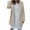 Beige, variant on IROINNID Women's Mid-Length Shearing Jacket Notch Lapel Solid Color Long Sleeve Loose Button Thickened Plush Coat, Gray