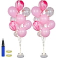 thumbnail image 1 of MesaSe Balloon Stand Kit with Lights Balloon Holder Decoration Reusable Latex Table Balloon Stand Holder Durable Balloon Column Stand Kit Balloon Tower Backdrop Decoration for Birthday, 1 of 6