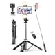 thumbnail image 1 of Trípode selfie Stick de 53 pulgadas con luz, palo selfie extensible con control remoto, trípode portátil para teléfono celular con clip para teléfono todo en 1, trípode de cámara liviano compatible co, 1 of 5