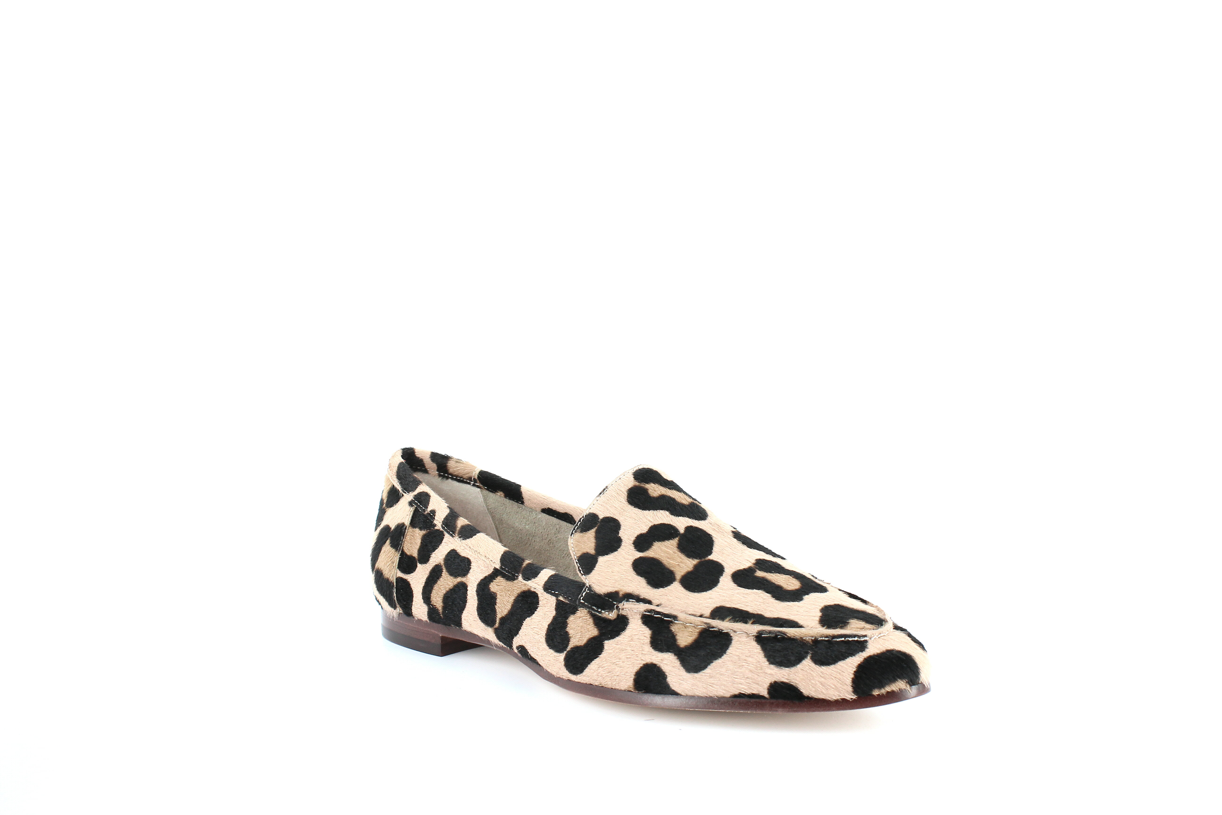 Carima Leopard Print Calf Hair Loafers 
