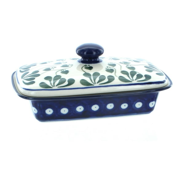 Blue Rose Polish Pottery Alyce Butter Dish
