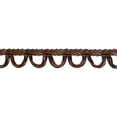 thumbnail image 1 of 1 1/2" (3.5cm) long Basic Trim Collection Shiny Rattail Loop Fringe Trim (Style# 0150RT), Espresso Brown #E29 (Dark Brown) 24 Yards (72 ft/21.5m), 1 of 1