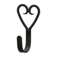 thumbnail image 2 of Village Wrought Iron WH-51-S Open Heart Wall Hook Small - Black, 2 of 2
