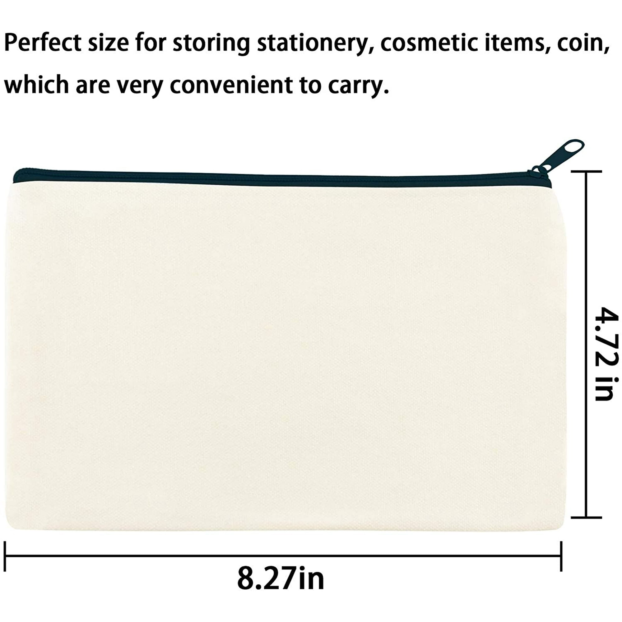 Canvas makeup bag bulk hotsell