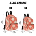 thumbnail image 2 of FORMRS Mini Backpack Purse for Women Travel Daypack Casual Shoulder Bag, Beige Christmas Ornaments Pattern, 2 of 7