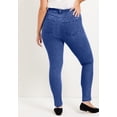 thumbnail image 2 of June & Vie Women's Plus Size Curvie Fit Skinny Jeans, 2 of 5