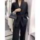 thumbnail image 1 of Conjunto de traje coreano para mujer, conjunto profesional de temperamento, traje holgado y relajado de estilo británico, conjunto de dos piezas, ropa nueva para mujer, 1 of 4