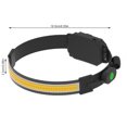 thumbnail image 2 of Faro Camping COB faro 5W IPX5 impermeable portátil reflector cabeza luz manos libres seguridad blanco caza linterna 1 ud. Inevent OD002889-01B, 2 of 7