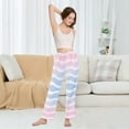 thumbnail image 5 of FORMRS Women's Pajama Pants with Pockets Soft Comfy Loungewear Sleep Bottom, Sizes S-2XL, Light Blue Gradient, 5 of 8