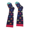 thumbnail image 1 of 1 Pair Compression Socks, Promote Circulation Reduce Swelling Breathable Running Compression Socks for Athletes Nurses, 1 of 8