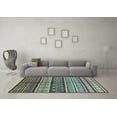 thumbnail image 3 of Ahgly Company Indoor Rectangle Oriental Light Blue Industrial Area Rugs, 8' x 10', 3 of 4