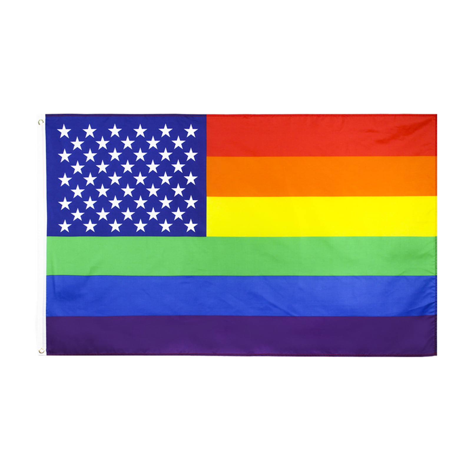 Rainbow Love Is Love Premium Quality 100D Woven Poly Nylon 3'x5' Flag Banner 