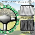 thumbnail image 4 of Jeiento Golf Ball Pattern Golf Cart Steering Wheel Covers Comfortable Golf Cart Steering Wheel Cover for Women Girls Golf Cart Accessories for Club Car Sun Shade Cover, 4 of 7