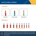 thumbnail image 3 of Conectores de cable Brightfour tipo T, 2 pines, 24 — 20 AWG, paquete de 12, 3 of 7