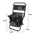 thumbnail image 3 of Silla Silla Silla plegable Bolsas enfriadoras de hielo Senderismo Camping Pesca Taburete (Camuflaje), 3 of 3
