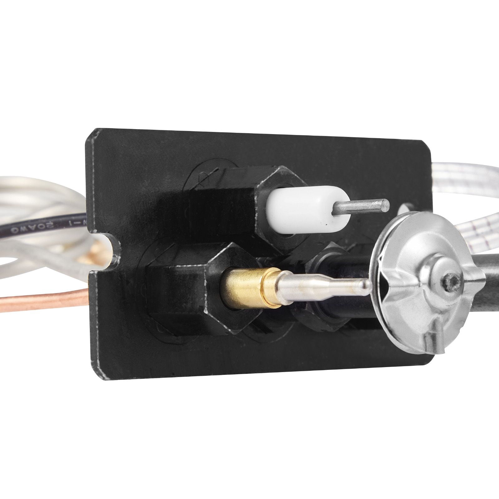 Natural Gas Fireplace Pilot Assembly, Three 24in Parts + 25in Ignitor, Thermocouple Thermopile OEM Replacement for Gas Fireplace Heating Stove Insert