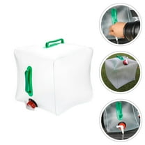 OATIPHO Professional Transparent Water Bag Foldable Camping Water Container with Large Handle for Outdoor Use