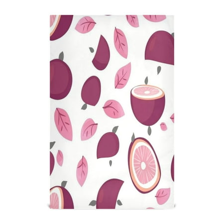 

Multi-Purpose Kitchen Towels 28x18 Inch Dishcloths with Hanging Loop Decorative and Practical Towels for Kitchen Dining Purple Mangosteen-inspired Pattern