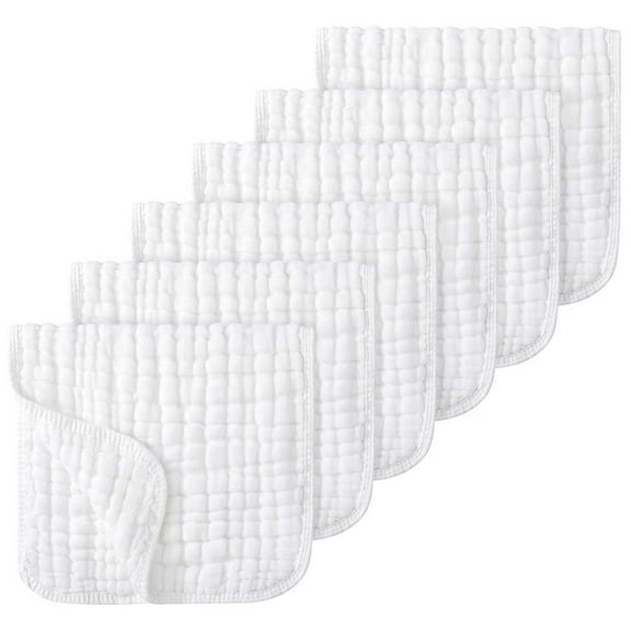 ​​GiLiling Six Layer 25x50 cm Towel Set | Highly Absorbent Washable Utility Cloths | Professional Kitchen Cleaning Towels | Bathroom Spa-Grade Cotton Textiles | Multipurpose​