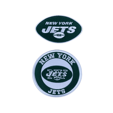 New York Jets Embroidered Iron-on Patch Set of 2