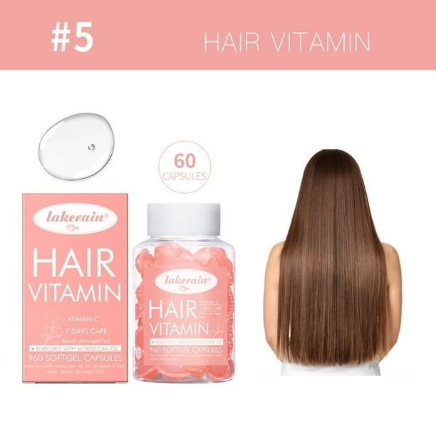 Aceite capilar en cápsulas que mejora la sequedad, la caída y la suavidad del cabello. 60 cápsulas de 30 ml de aceite hidratante para el cabello.