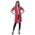 thumbnail image 2 of Moomaya Womens Half Sleeve Shrug Open Front Long Cardigan Lightweight Summer Fit, 2 of 7