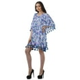 thumbnail image 3 of Moomaya Women's Short Tassel Kaftan Casual Swimwear Swimsuit Cover Up Short Beach Caftan Dress, 3 of 7