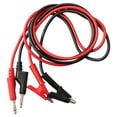 thumbnail image 2 of 2PCS 4mm Banana Plug to Crocodile for Alligator Clip Test Leads 1M Cable, 2 of 7