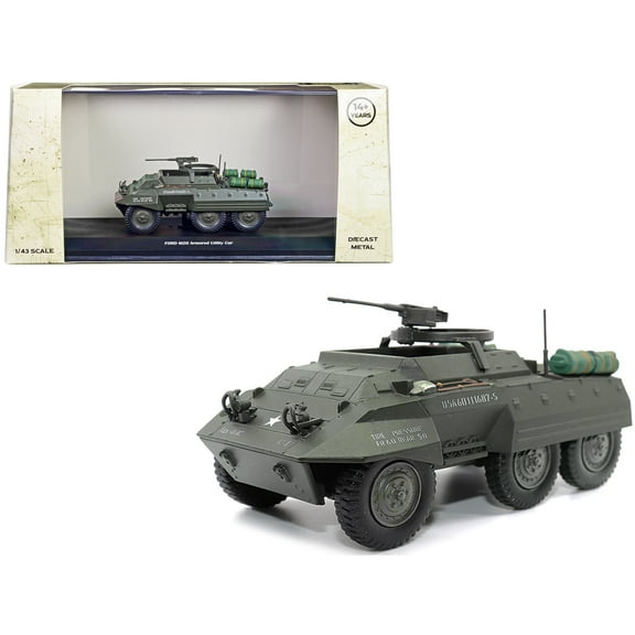 Ford M20 Armored Utility Car Olive Drab "United States Army" 1/43 Diecast Model by Militaria Die Cast