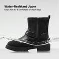 thumbnail image 2 of DREAM PAIRS Girls Ankle Boots Waterproof Side Zipper Booties for Little Kid/Big Kid, 2 of 6