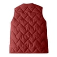 thumbnail image 6 of Naotn Quilted Zip Up Vest for Women Thermal Lightweight V Neck Jackets Travel Fall Outfits with Front Pockets, 6 of 6
