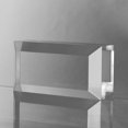 thumbnail image 4 of CiaoHER 2in Thickness Beveled Solid Acrylic Display Block Clear Polished Pedestal Stand Riser Solid Base (3x6), 4 of 5