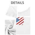 thumbnail image 7 of XCHQRTI Women's Merica Shirt American Flag Tee Short Sleeve 4th of July Patriotic Shirts, 7 of 7