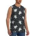 thumbnail image 2 of Balery Turtle Men's Sleeveless Muscle Shirts Workout Tank Top, Moisture Wicking, Odor Protection-Small, 2 of 8