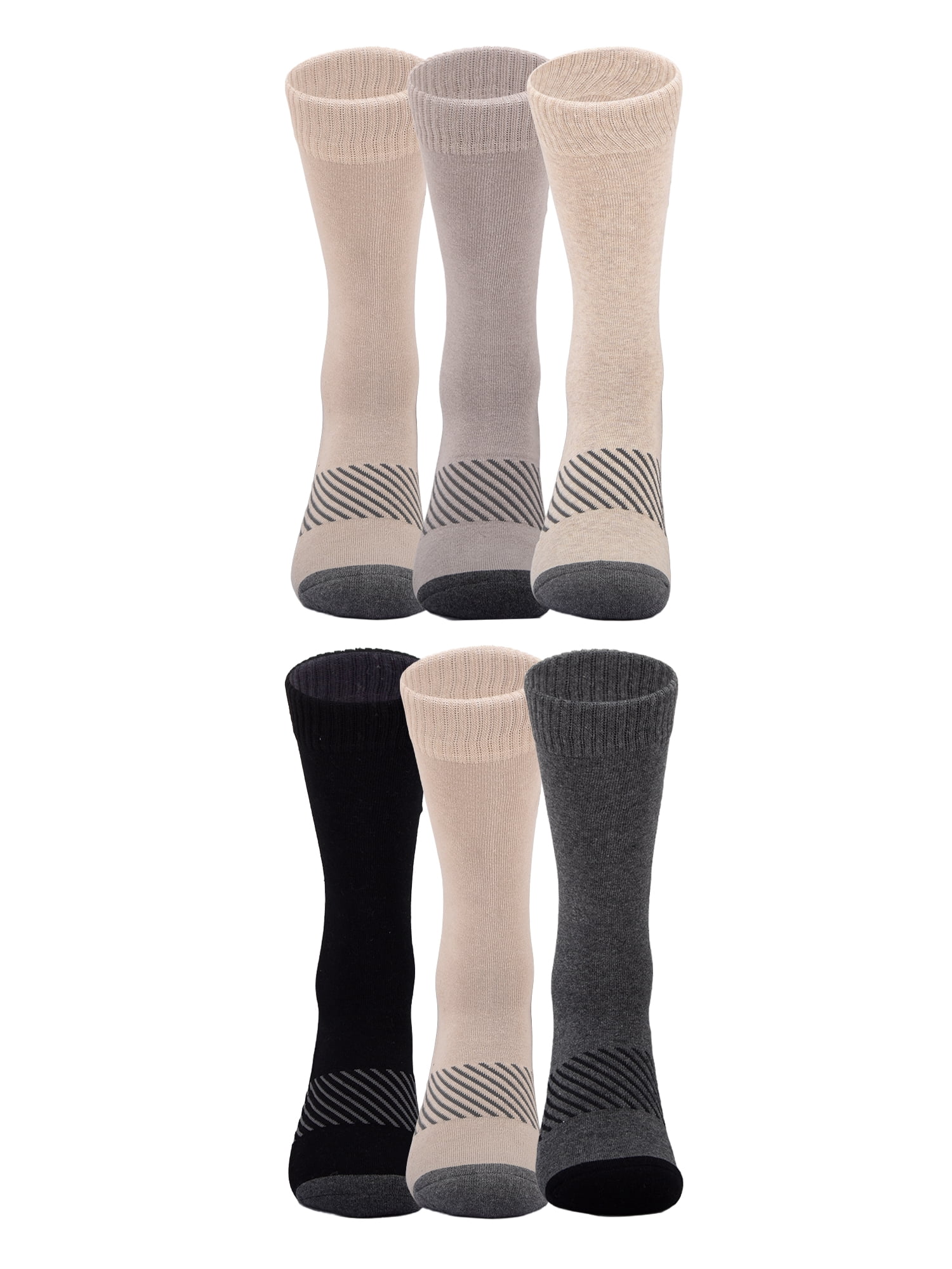 Chaps Athletic Half Cushion Crew 6-Pack Men's, Sock Size 10-13