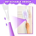 thumbnail image 4 of 3PCS Duster Refills Folding Handles Set Compatible with Swiffer Dusters,Disposable Static Dust Removal Brush Handle for Dusting Electronics,Furniture,Blinds,Ceiling Fans (10, Purple), 4 of 7