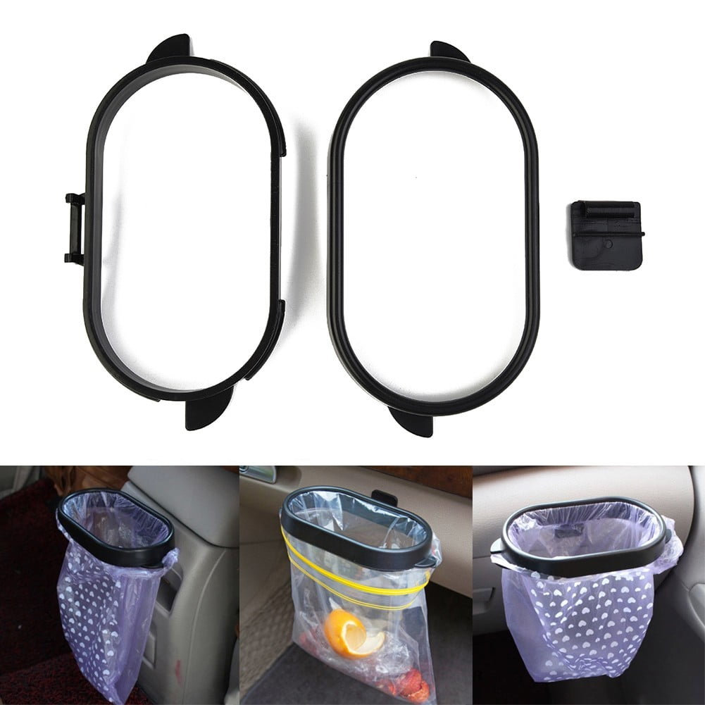 Leke 1x Durable Foldable Car Trash Bin Frame Auto Garbage Bin Auto Rubbish Storage