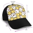 thumbnail image 2 of Naloa Cartoon Chicken Adult adjustable Print Baseball Hat, Patchwork curved brim baseball capfor Men and Women, One Size, 2 of 5