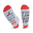 thumbnail image 3 of cotton christmas tree pattern fashion ankle socks for womens mens Red, 3 of 6