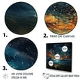 thumbnail image 3 of Designart "Starlit Night With Zodiac Stars" Astrology Floater Framed Wall Art Prints, 3 of 5