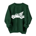 thumbnail image 5 of Christmas Graphic Sweatshirts for Women Xmas Car Printed Pullover Long Sleeve Crewneck Tshirts Xmas Holiday Party Winter No Hood Sweaters, 5 of 5